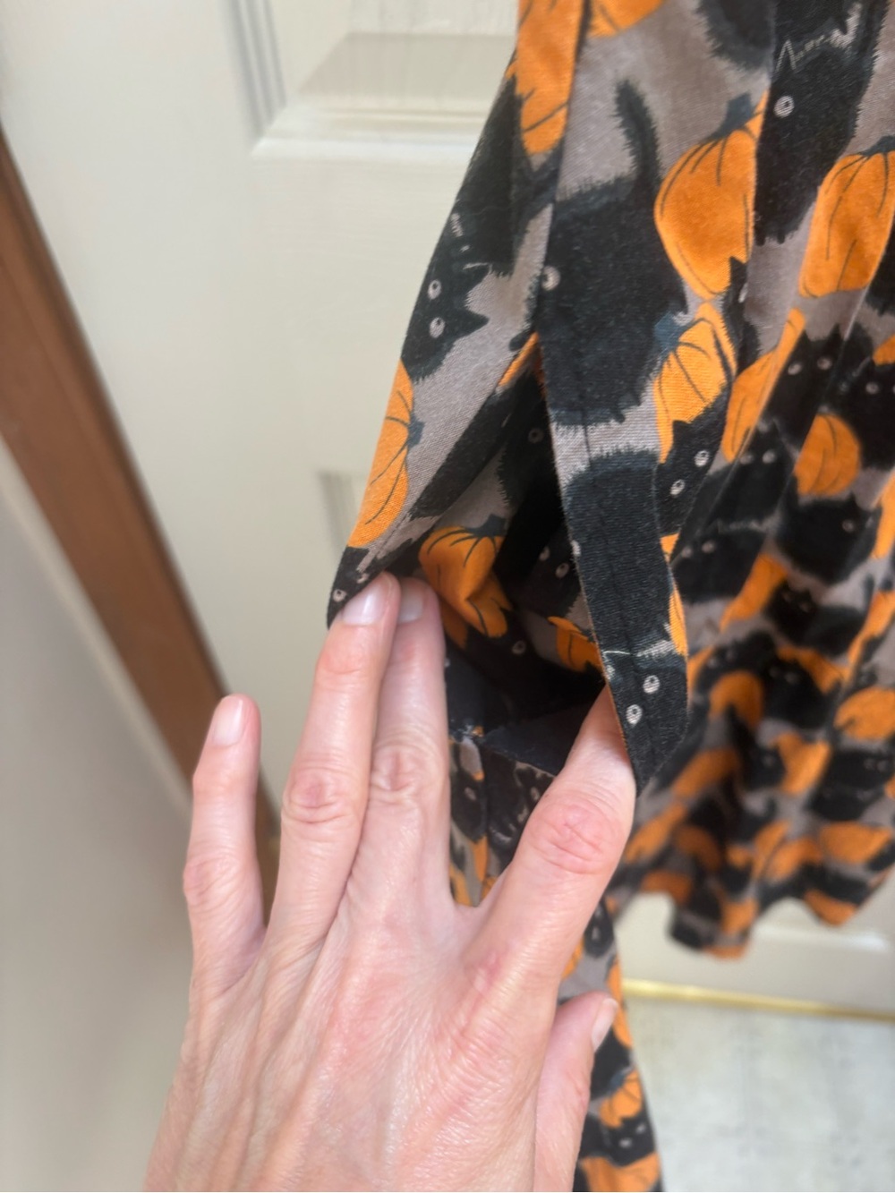 ModCloth Black Cat & Retrolicious Cat Pumpkin Print A-Line Dresses - Picture 9 of 11